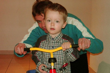 Jacob, Fahrrad, Auto & Papa