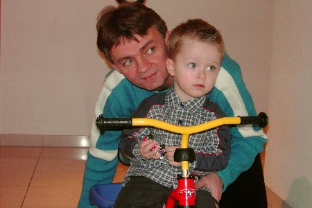 Jacob, Fahrrad, Auto & Papa